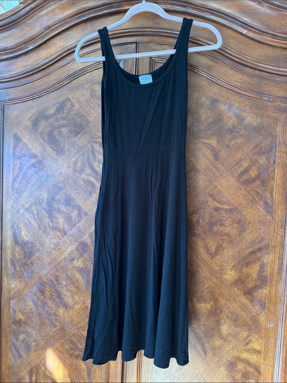 Olivia Rae Black Sleeveless Scoop-Neck A-Line Dress size Small with pockets